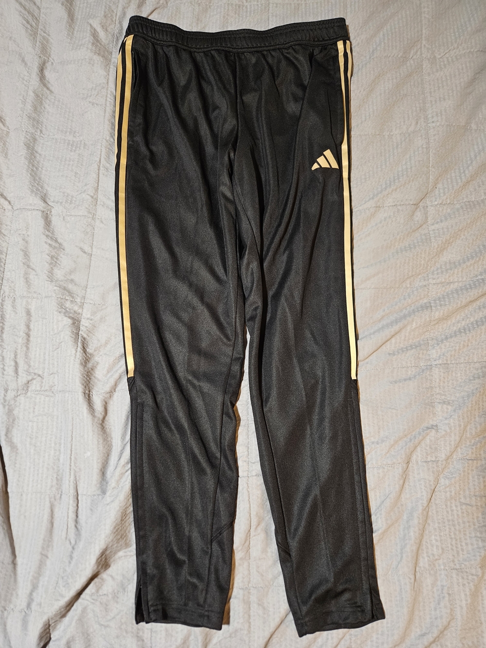 adidas Black & Gold Men's Joggers - Aeroready